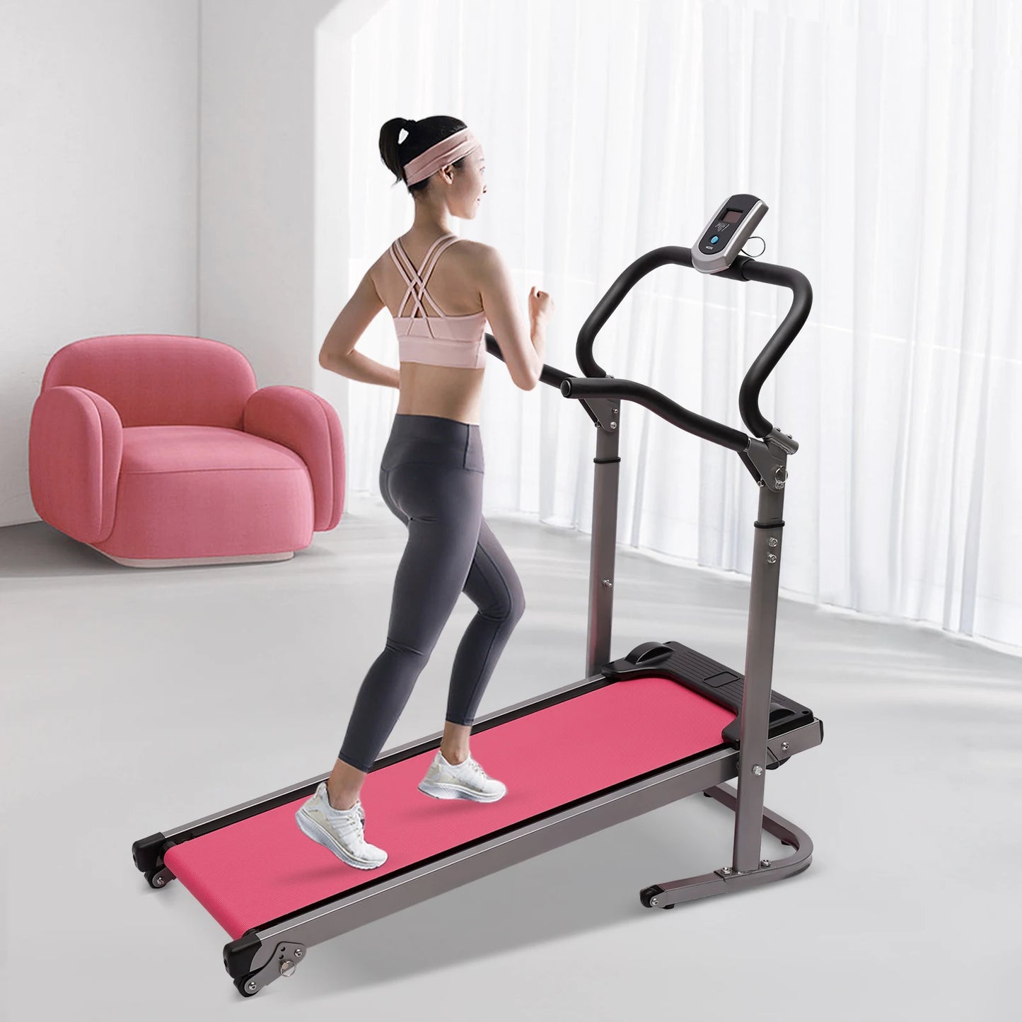 Folding Treadmill LED With incline Running Fitness Jogging Machine