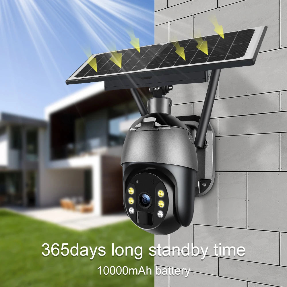 New 4G Solar WiFi CCTV Video Wireless Surveillance Camera Outdoor SOLAR