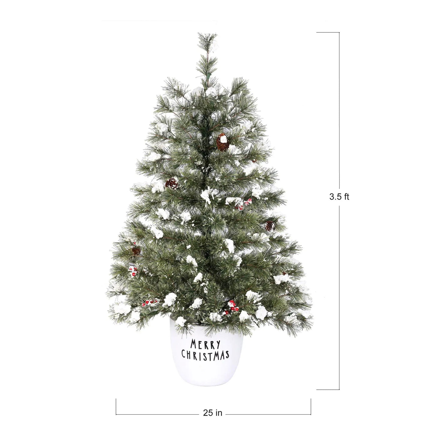 3.5-Foot Prelit Artificial Christmas Tree