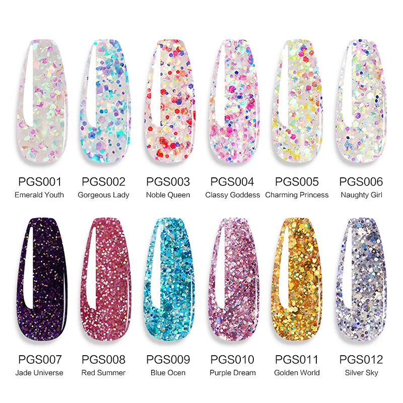 Poly UV Gel Set 8/6/4 PCS Poly Nail Gel Set