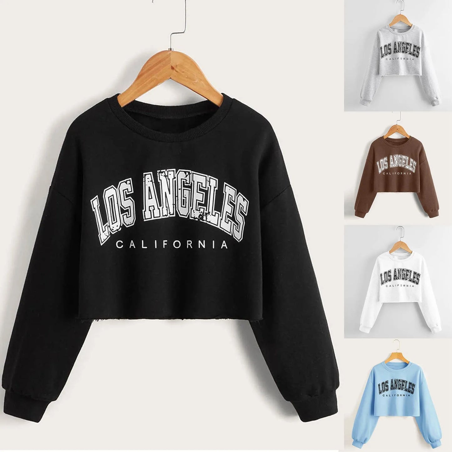 Womans Casual  Sweatshirt Long Sleeve Pullover  Short Sweatshirts