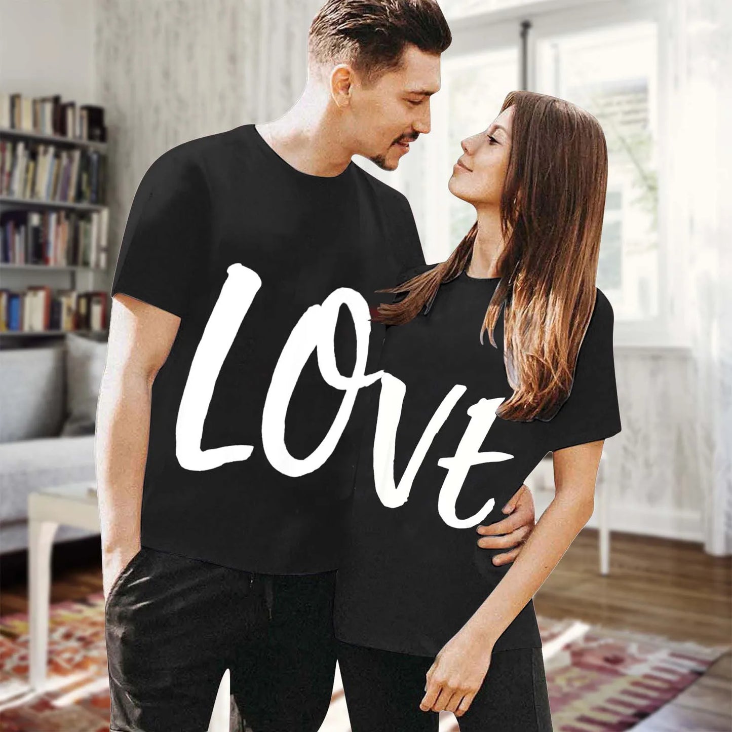 Valentine Couple T-shirt Lovers Comfortable Wife and Husband Outfits