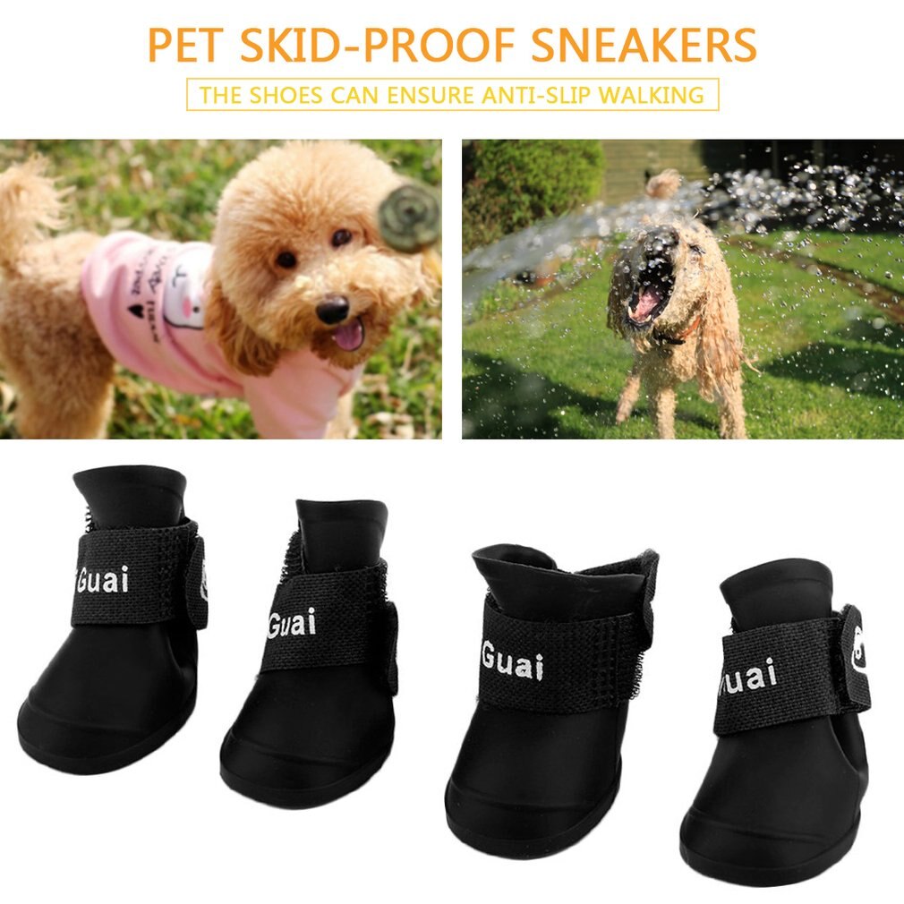 Pet Dog Rain Shoes Dog Booties Rubber Anti Slip - peterkaczconnect