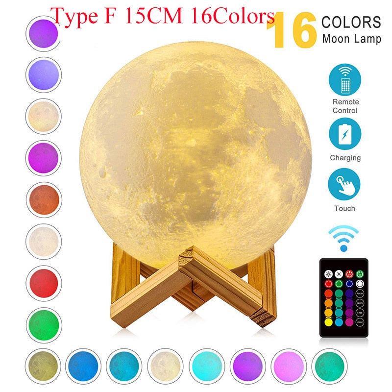 Levitating Moon Lamp Night Light Floating  LED Lamp - peterkaczconnect