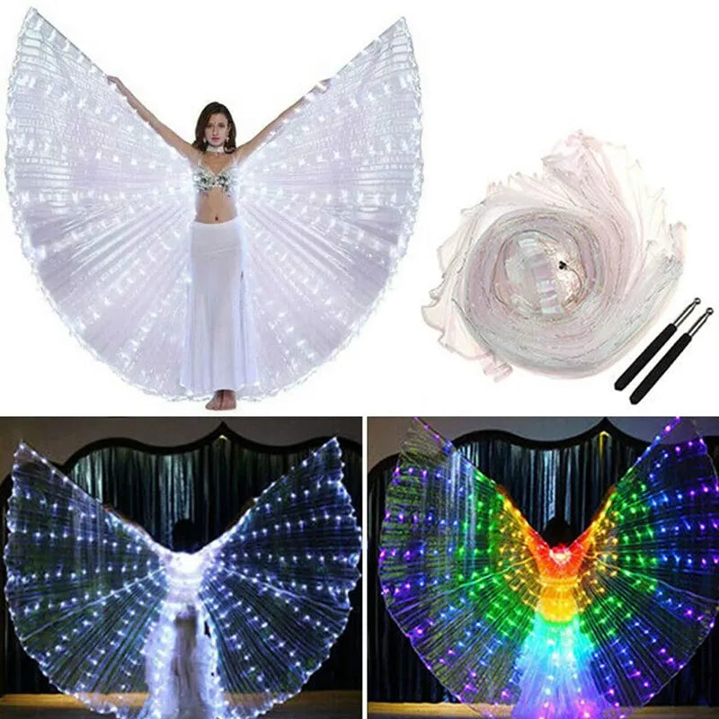 LED Butterfly Glowing Wing Dance Colorful Lighting Costumes