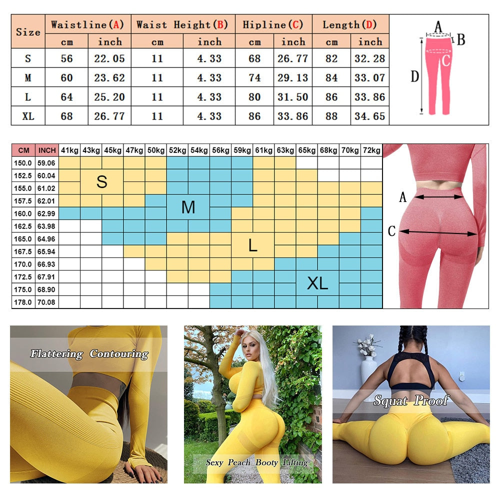 Seamless Sports Leggings Women High Waist Fitness Pants - peterkaczconnect