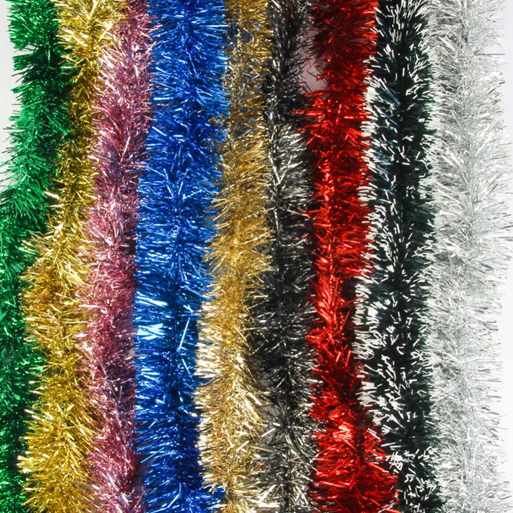 5M Foil Tinsel Ribbon Garland Xmas Tree Wrapping