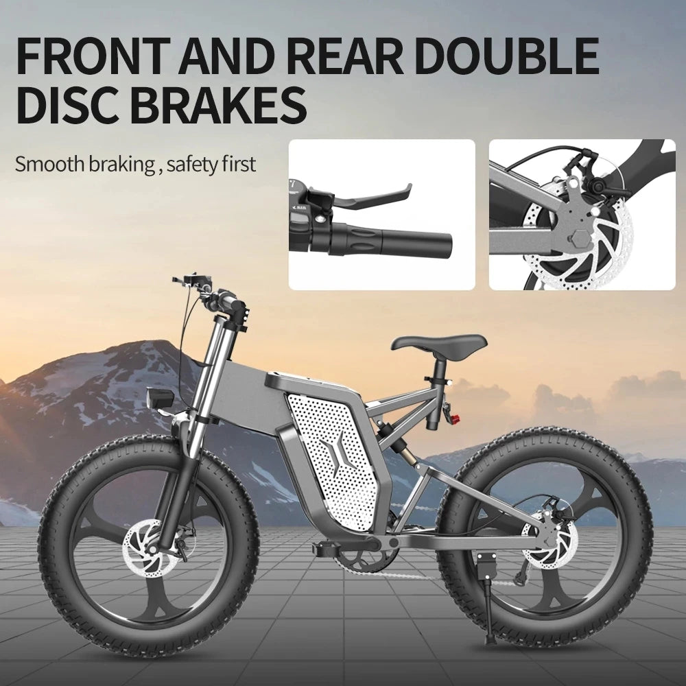 Electric Bike  Shock Absorption Mountaineering Off-road