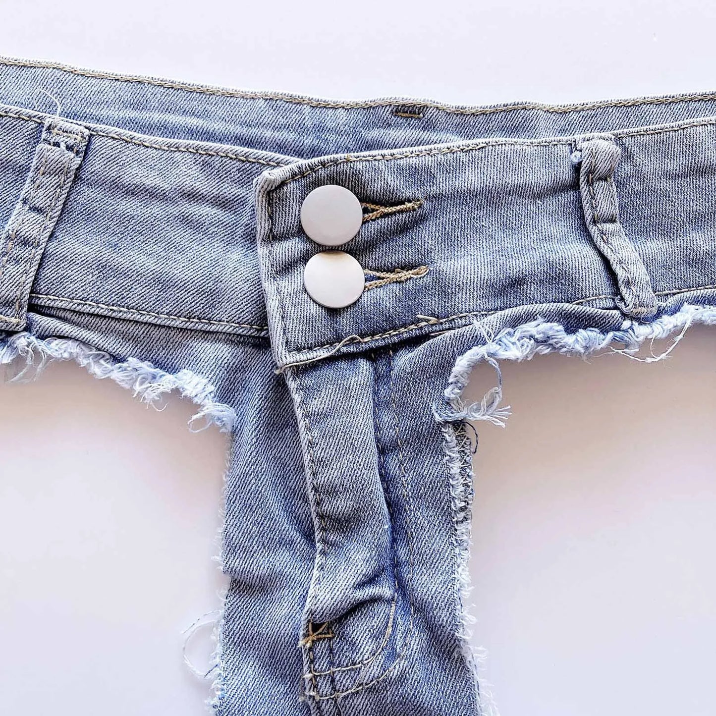 Sexy Hollow Out Holes Erotic Denim Skirt