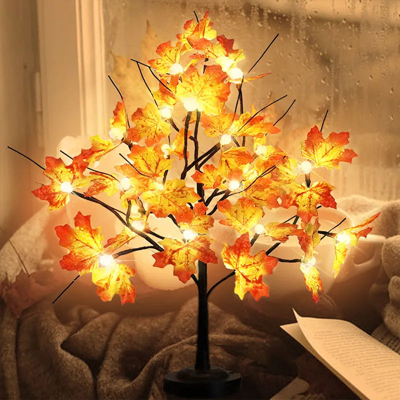 Artificial Maple Tree Led Desktop  Decoration