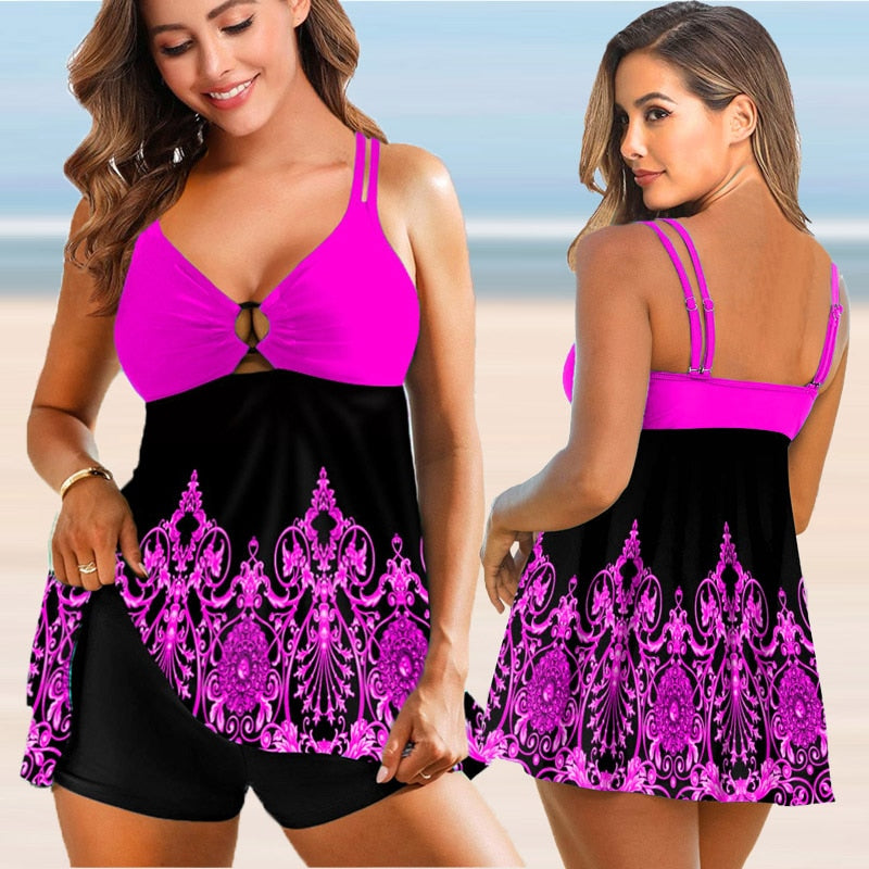 Women Two Pieces Plus Size Beachwear