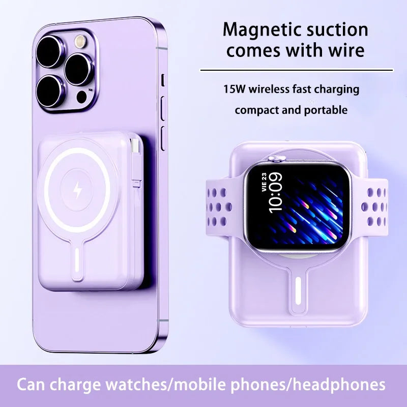 New Mini Magnetic Wireless PowerBank 50000mAh 22.5W Fast Charger