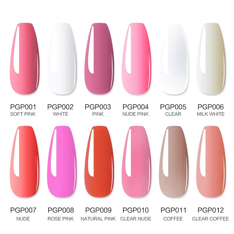 Poly UV Gel Set 8/6/4 PCS Poly Nail Gel Set