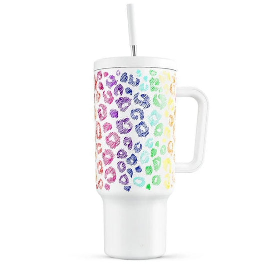 Insulated Tumbler with Lid and Straws 40ounce Tumbler,Insulated Cup