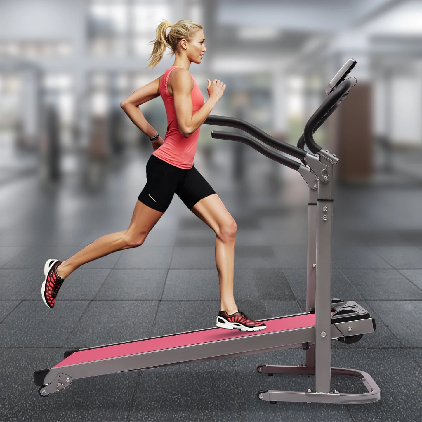 Folding Treadmill LED With incline Running Fitness Jogging Machine