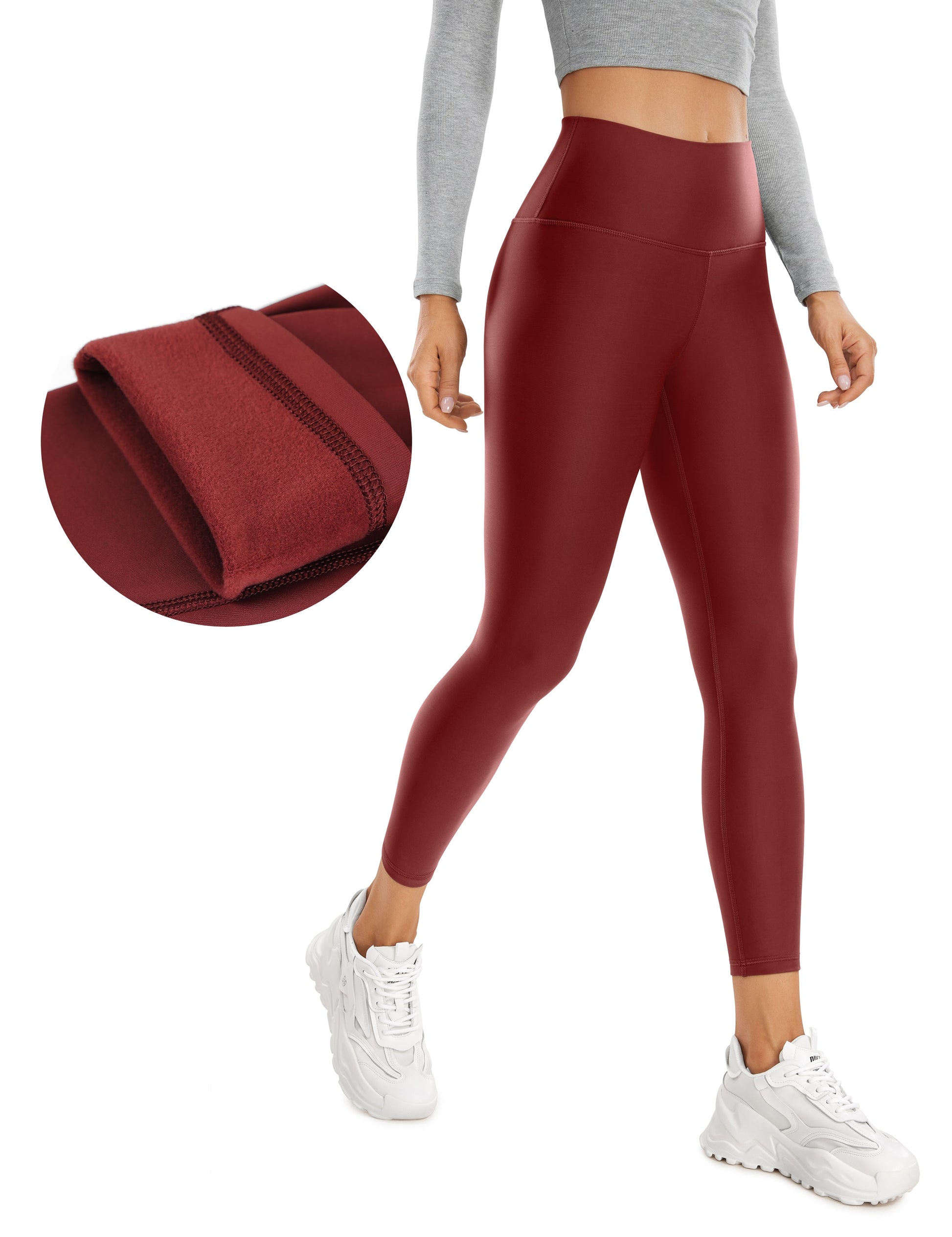 Thermal Fleece Lined High Wasted Leggings Yoga Pants - peterkaczconnect