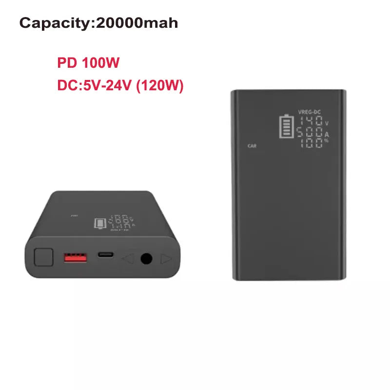 Battery Pack PowerBank for MacBook, IPad, Dell, HP, Notebook, Samsung, iPhone, Switch