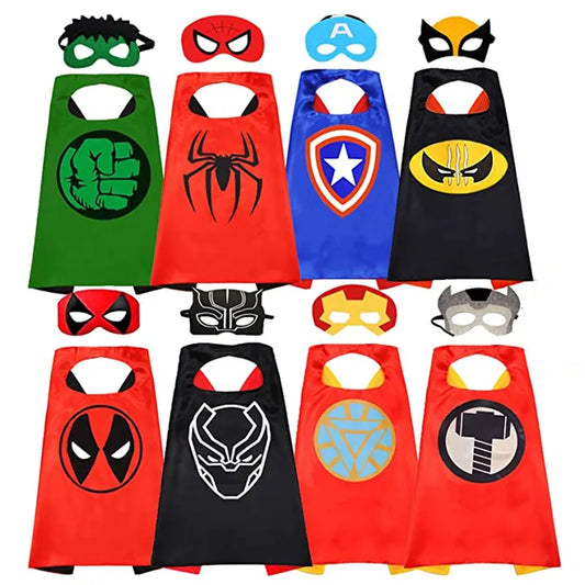 Superhero Capes for Kids 3-10 Year Old Boy Gifts Boys Cartoon Dress Up Costumes Party Supplies Gifts