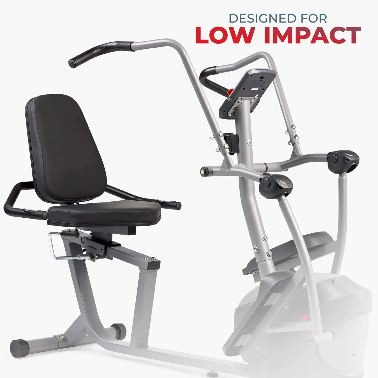 Compact Performance Recumbent Bike with Dual Motion Arm Exercisers