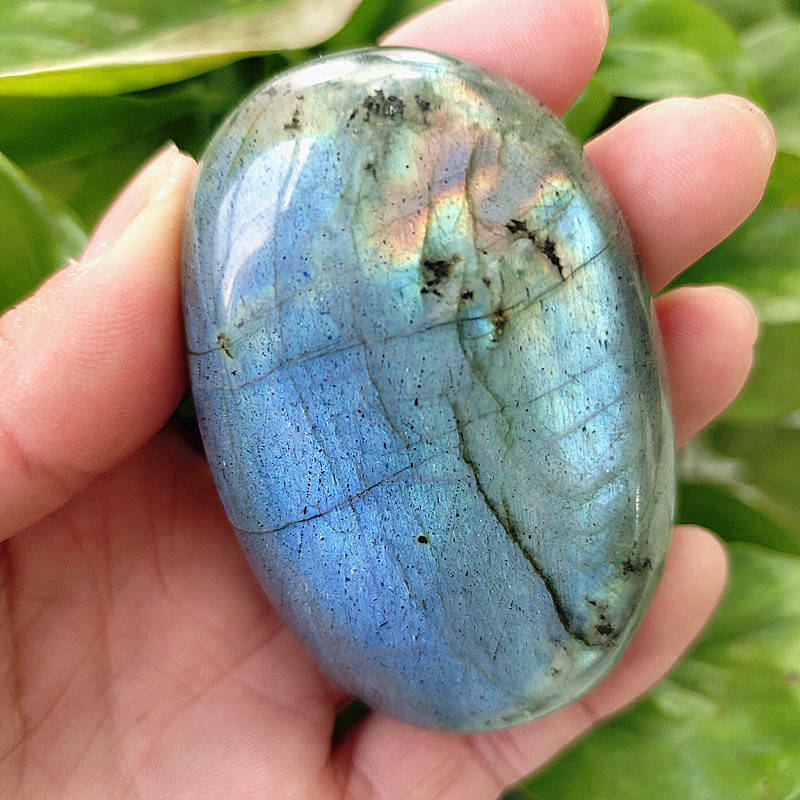 50-60mm Natural Labradorite Moonstone Crystal Tumbled Stone Quartz - peterkaczconnect