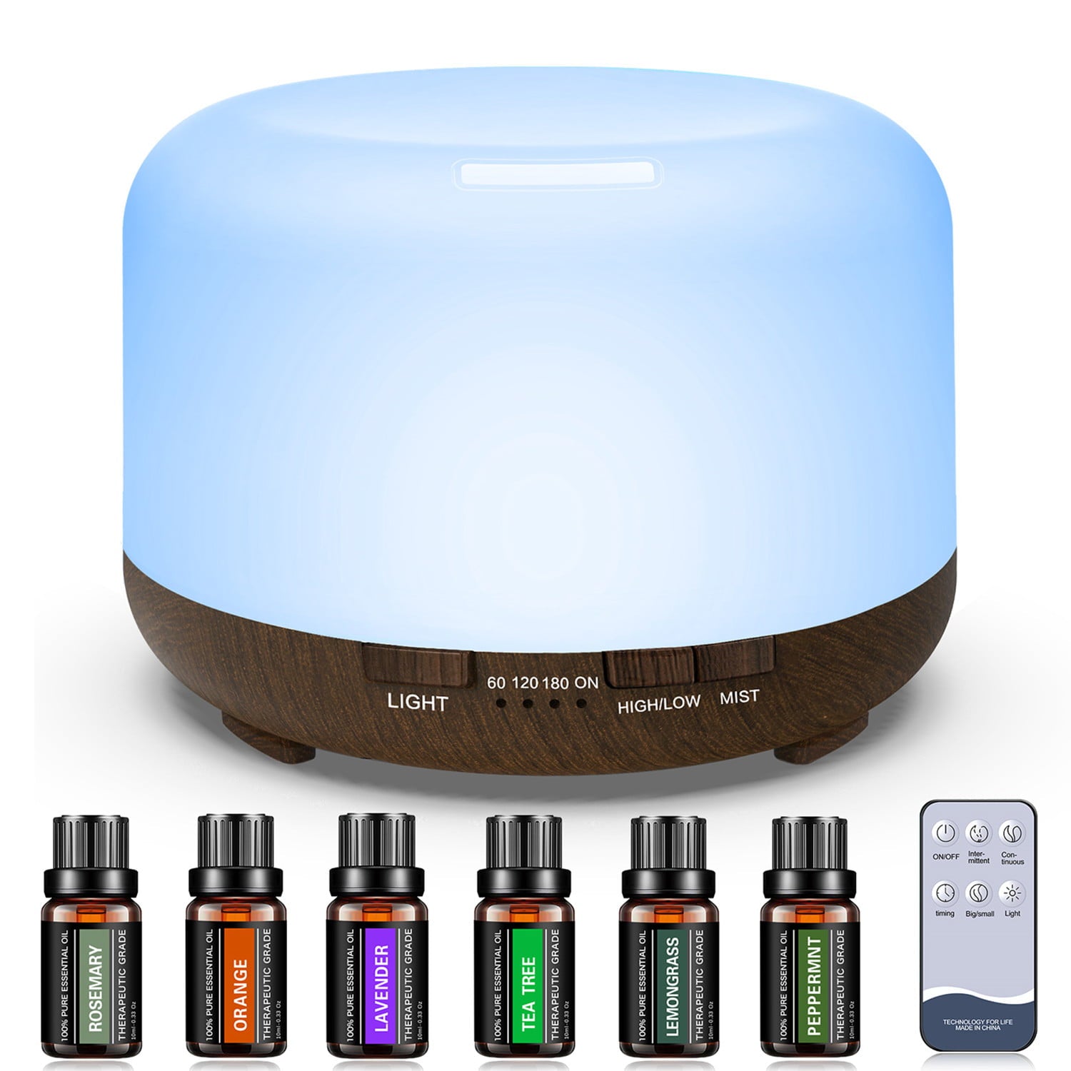 Multicolor 500ml Aroma Diffuser Air Humidifier Mist Fogger - peterkaczconnect