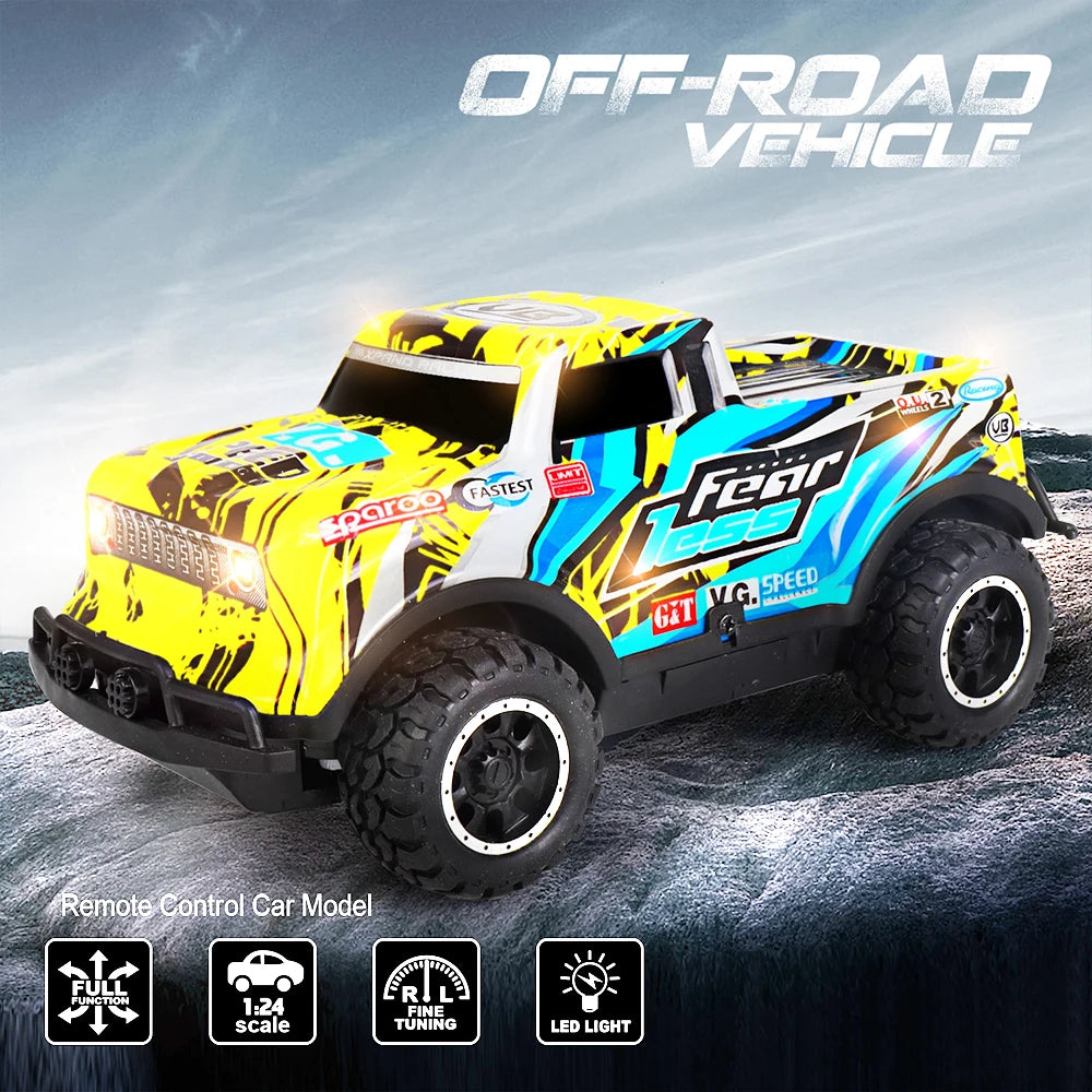 LED Illuminated Off-Road Jeep Remote Control Car