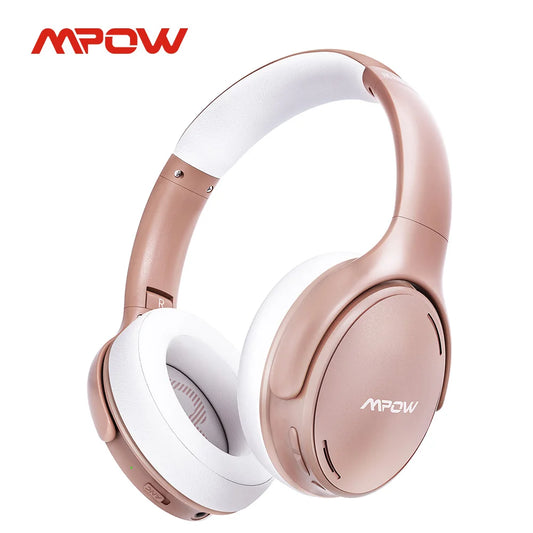 Active Noise Cancelling Wireless Headphones with Bluetooth Mic