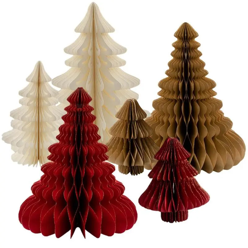 2pcs Paper Christmas Tree Table Decoration