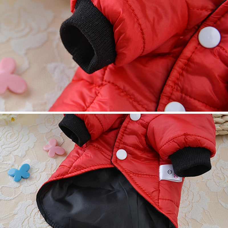 Soft Fur Hood Puppy Jacket Clothing For Dogs - peterkaczconnect