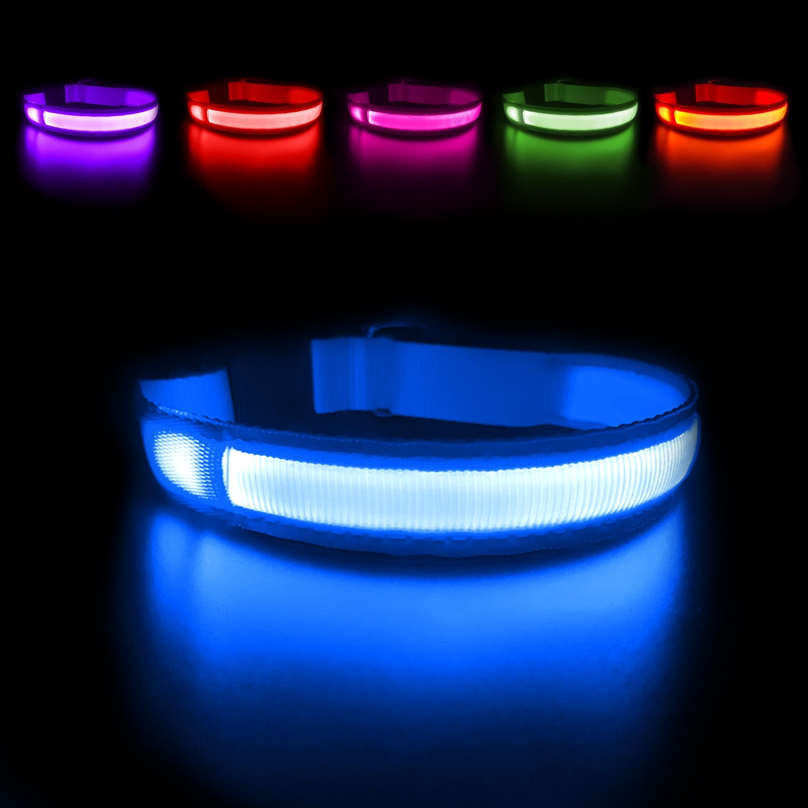 Dog Collar Luminous  Waterpoof Safety Collars - peterkaczconnect