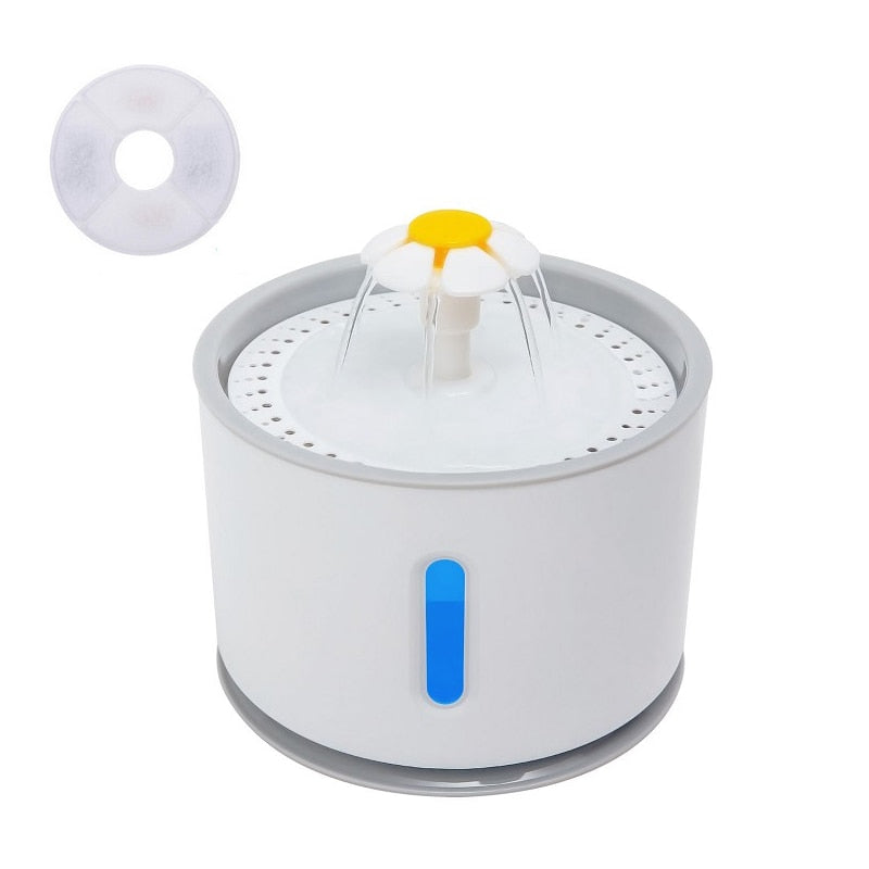 Automatic Cat Water Fountain with LED Lighting Dispenser - peterkaczconnect