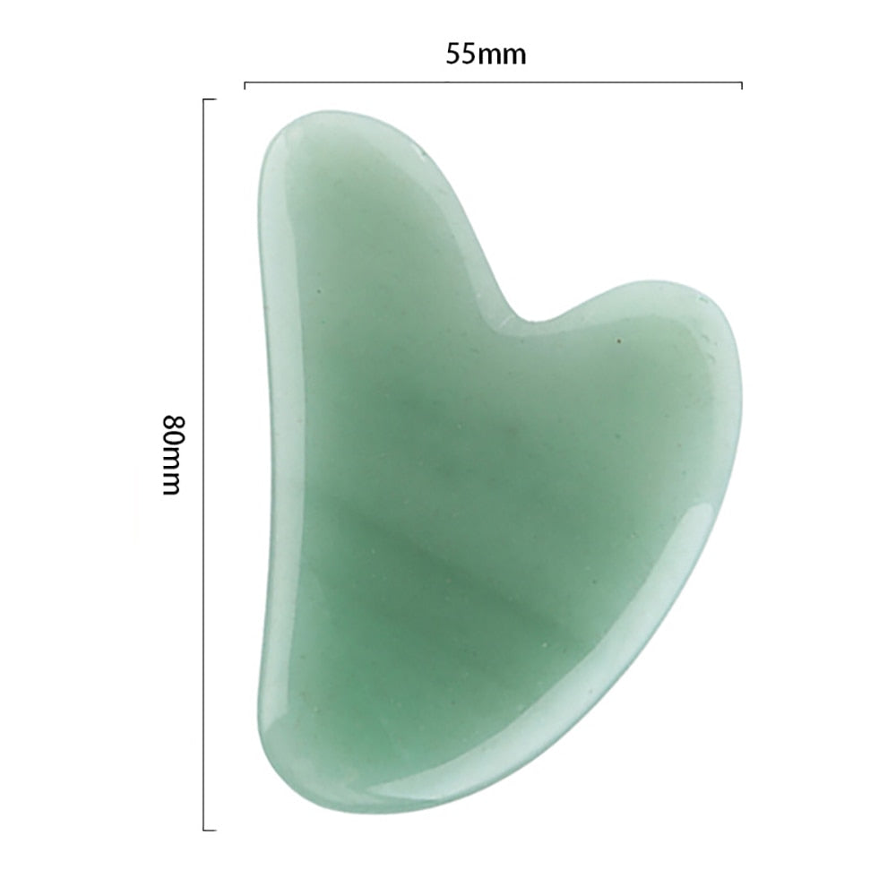 Natural Jade Stone  Board Massage  Face Massager - peterkaczconnect