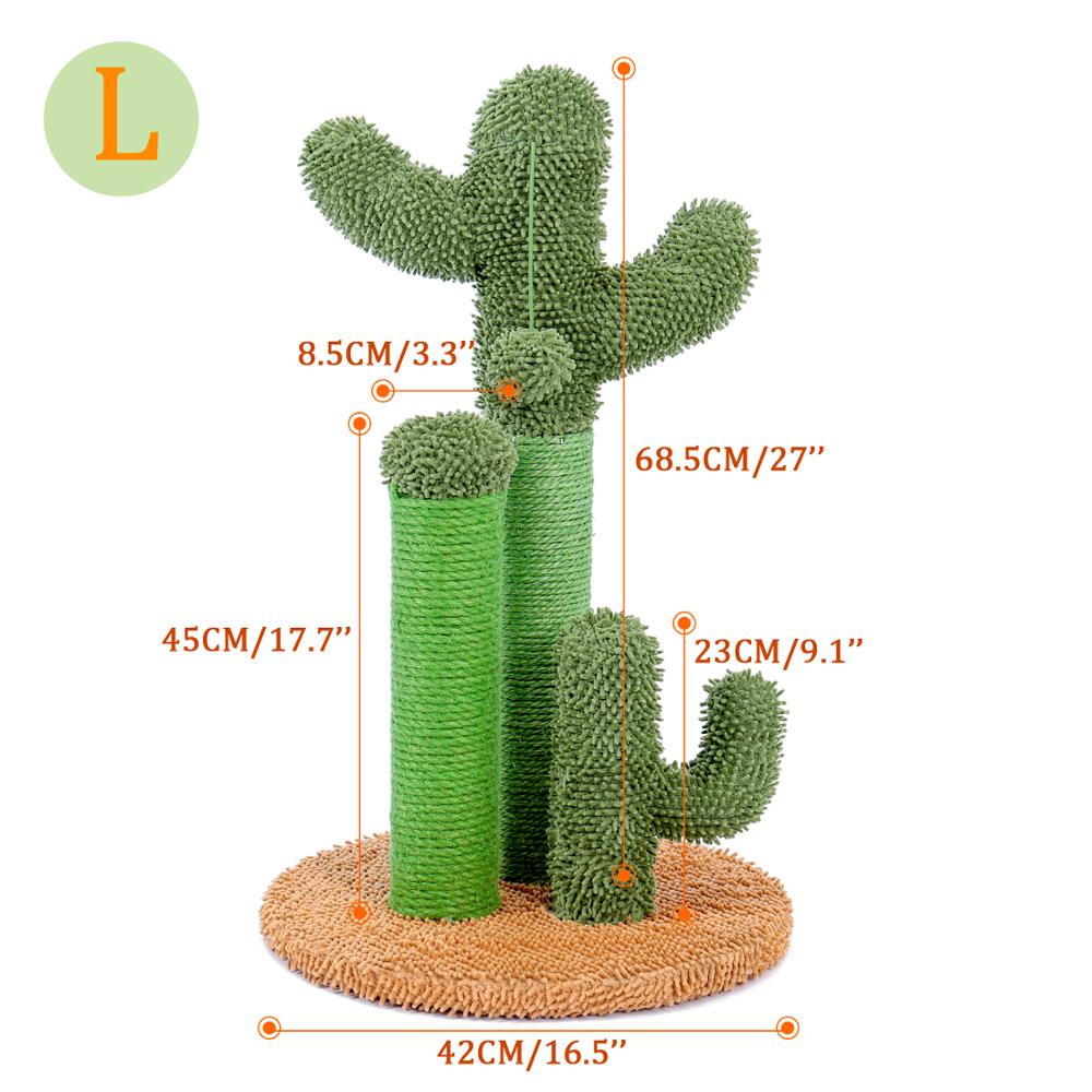 Cute Cactus Cat Tree Toy  Ball Scratching Post - peterkaczconnect