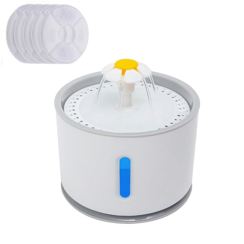 Automatic Cat Water Fountain with LED Lighting Dispenser - peterkaczconnect