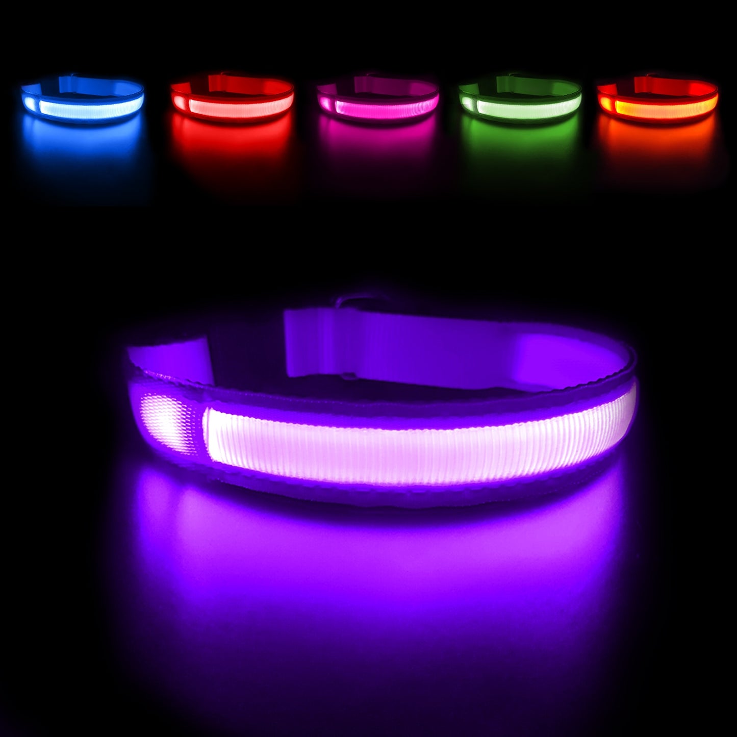 Dog Collar Luminous  Waterpoof Safety Collars - peterkaczconnect