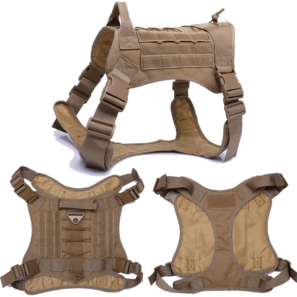 Tactical Dog Harness and Leash Set Military Vest - peterkaczconnect