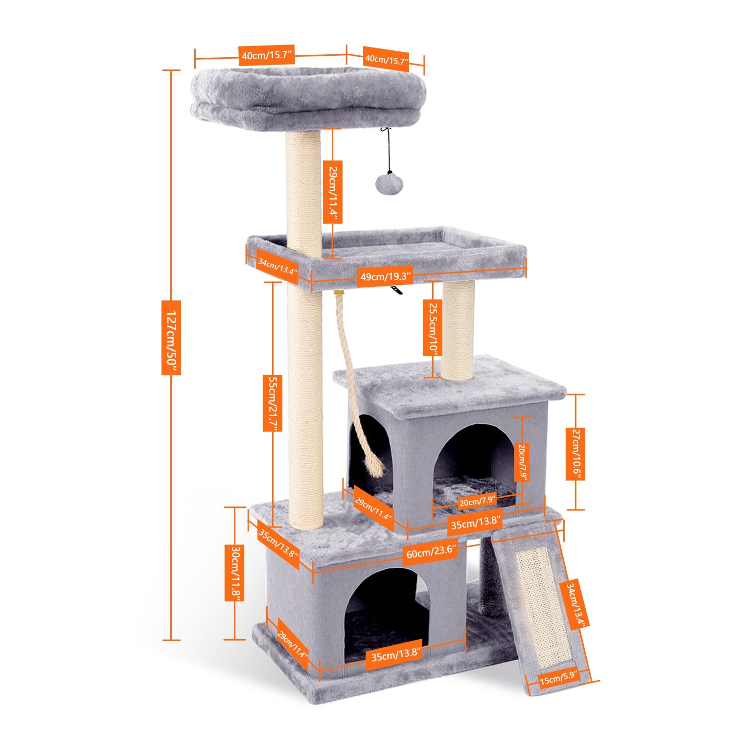 Luxury Cat Towers with Double Condos Spacious Perch - peterkaczconnect