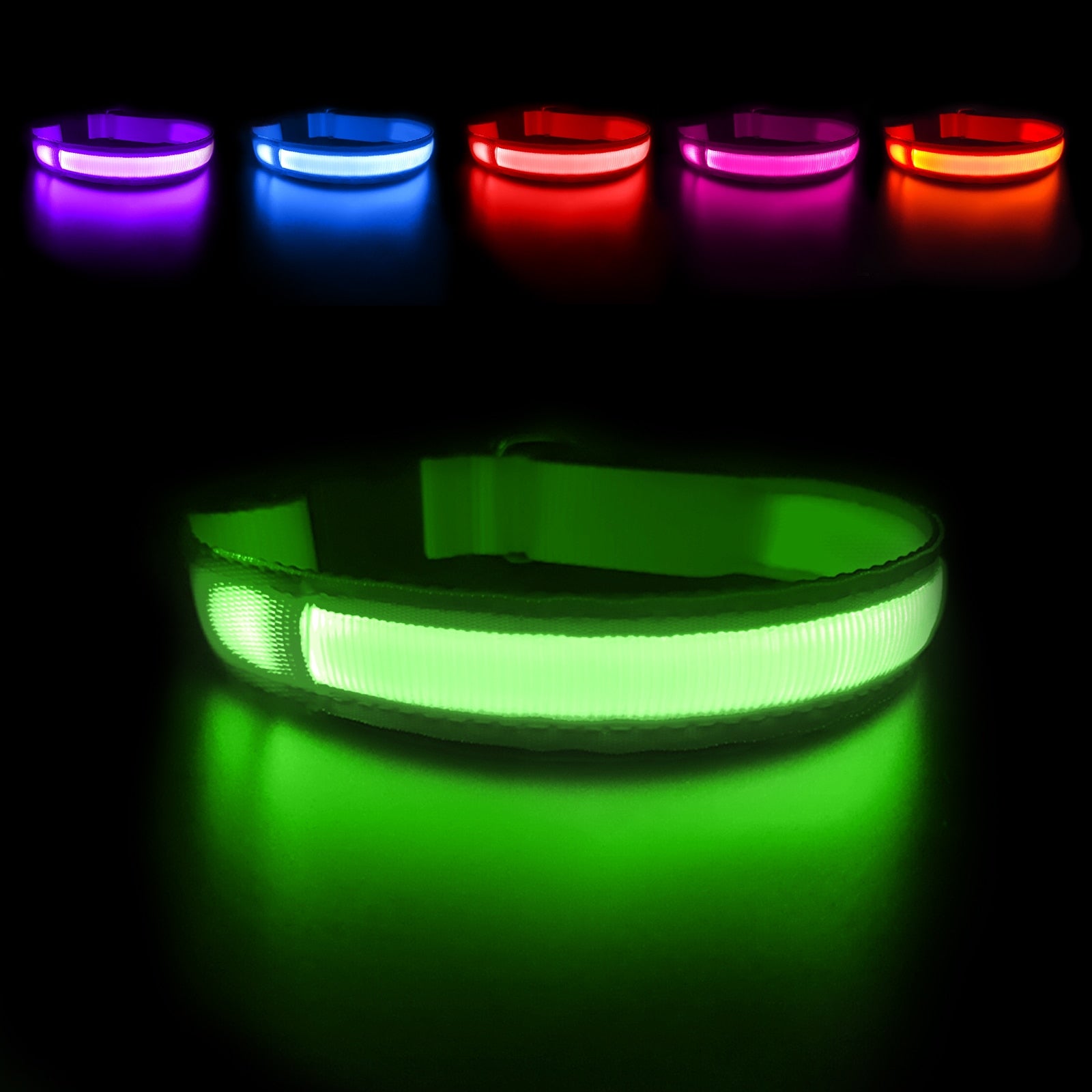 Dog Collar Luminous  Waterpoof Safety Collars - peterkaczconnect