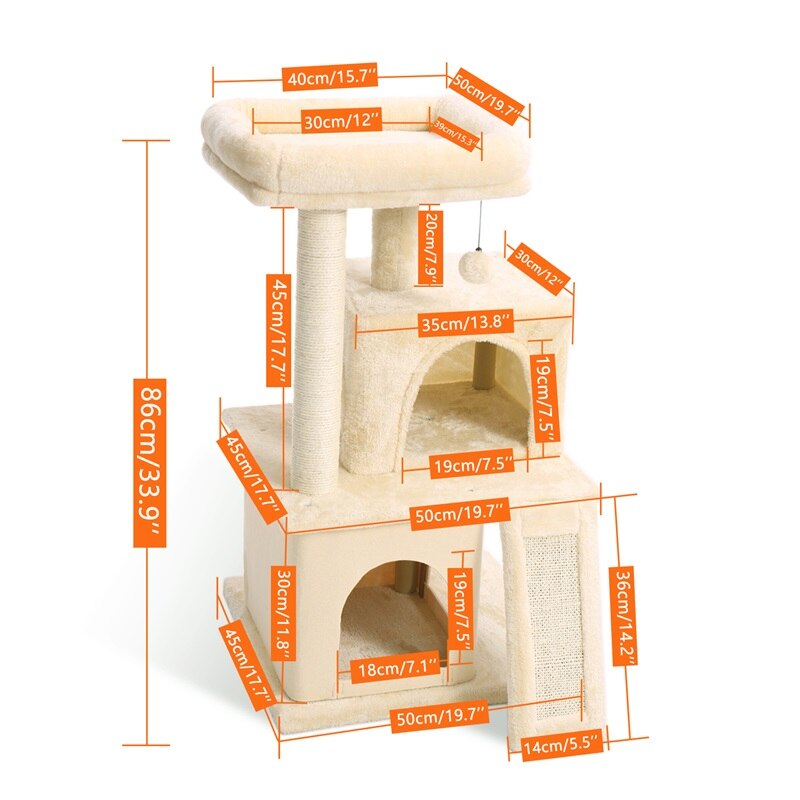 Luxury Cat Towers with Double Condos Spacious Perch - peterkaczconnect