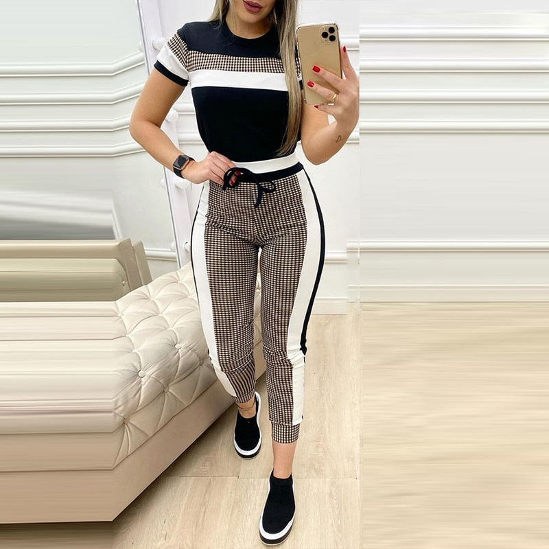 High Waist Long Pants Sets Suit - peterkaczconnect