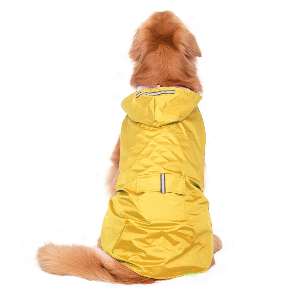 Dog Raincoat Waterproof Large Dogs Reflective poncho - peterkaczconnect