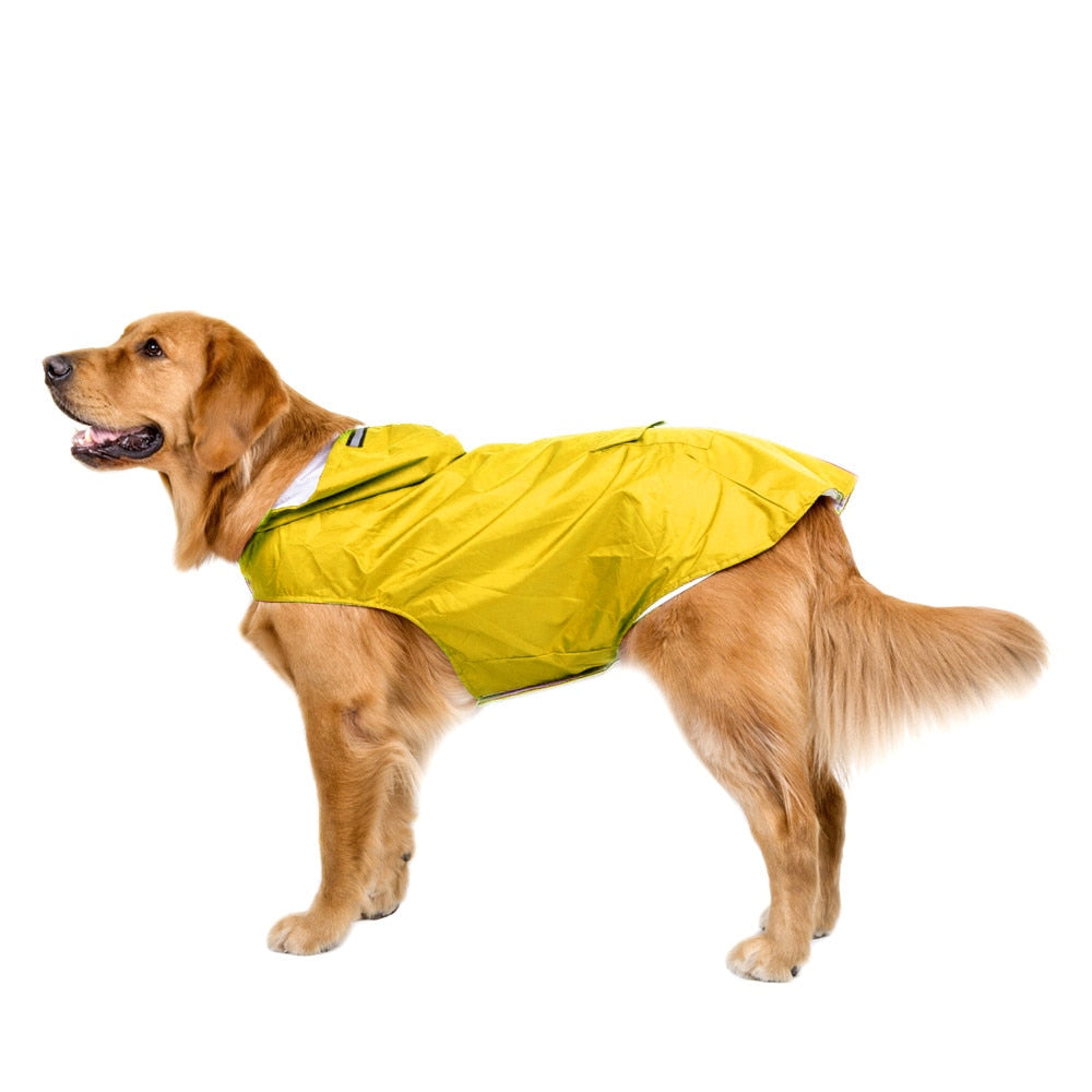 Dog Raincoat Waterproof Large Dogs Reflective poncho - peterkaczconnect