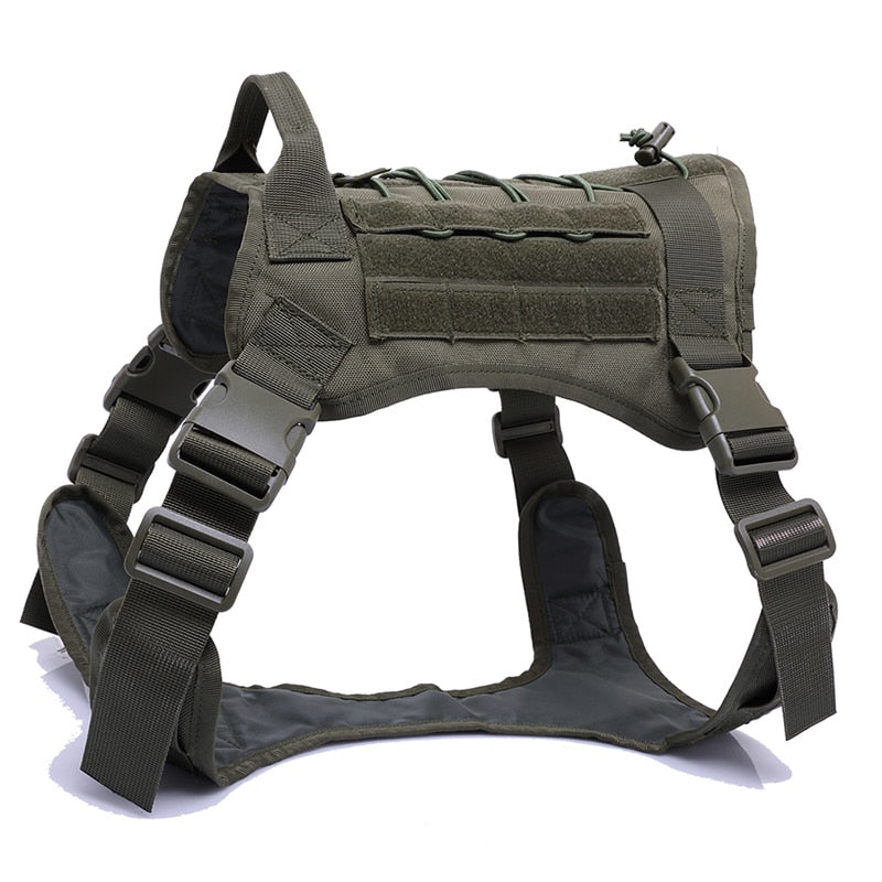 Tactical Dog Harness and Leash Set Military Vest - peterkaczconnect