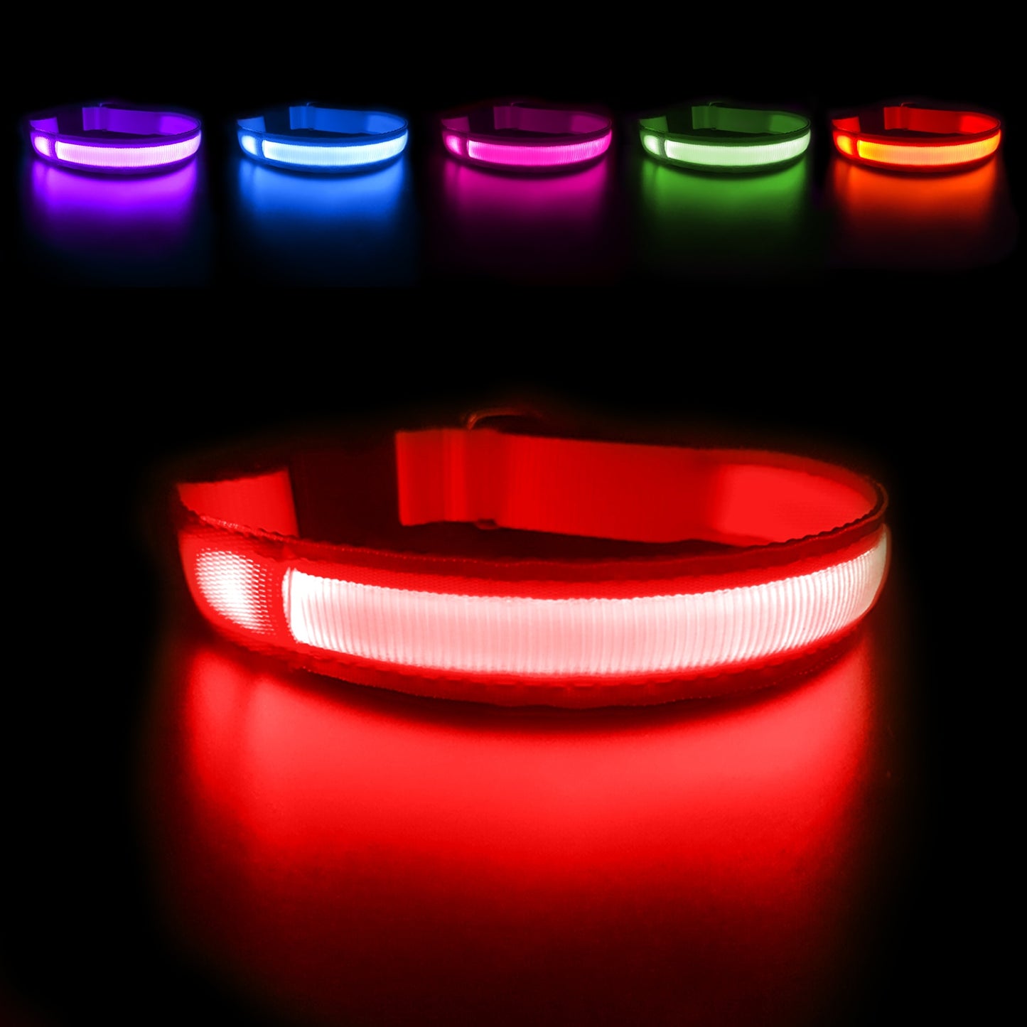 Dog Collar Luminous  Waterpoof Safety Collars - peterkaczconnect