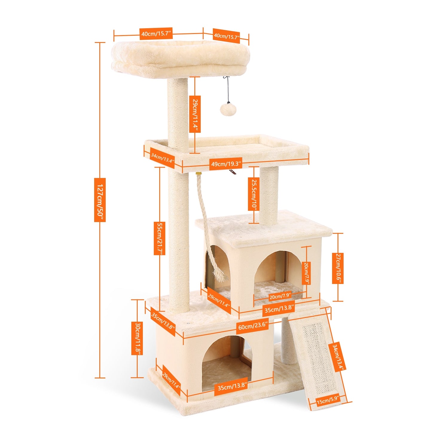 Luxury Cat Towers with Double Condos Spacious Perch - peterkaczconnect