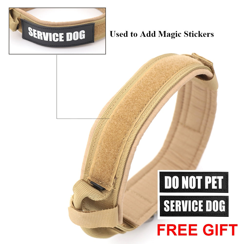 Adjustable Tactical Dog Collar And Leash Set - peterkaczconnect