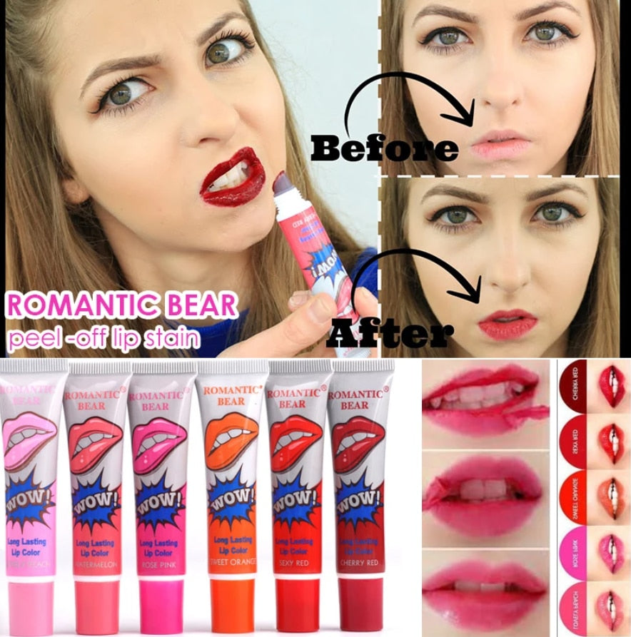 Peel off Red Lip Stain Long Lasting Waterproof Lipstick - peterkaczconnect