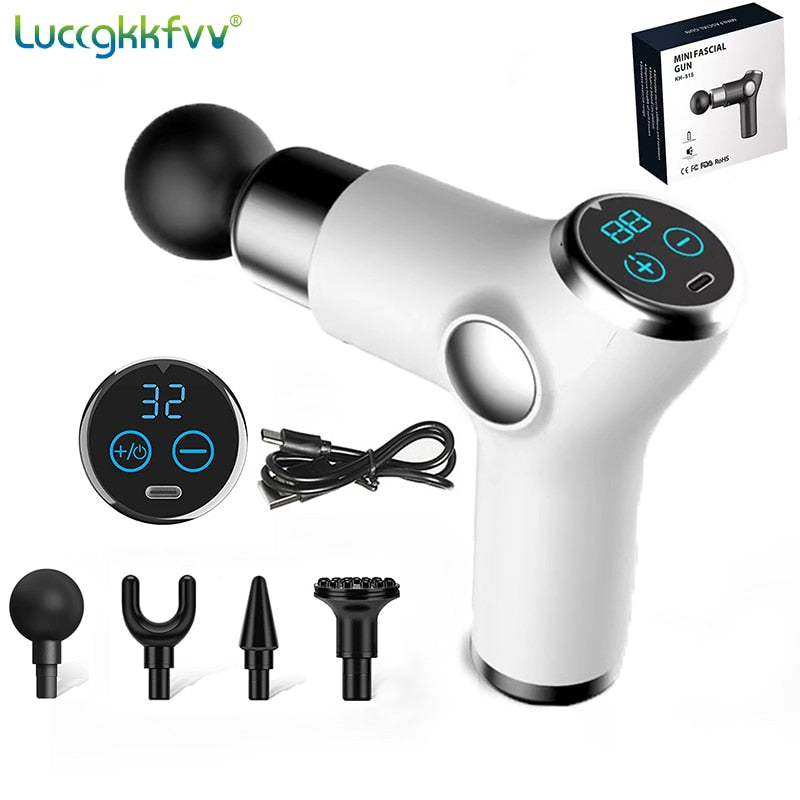 LCD Display Massage Gun Portable Percussion Pistol Massager - peterkaczconnect