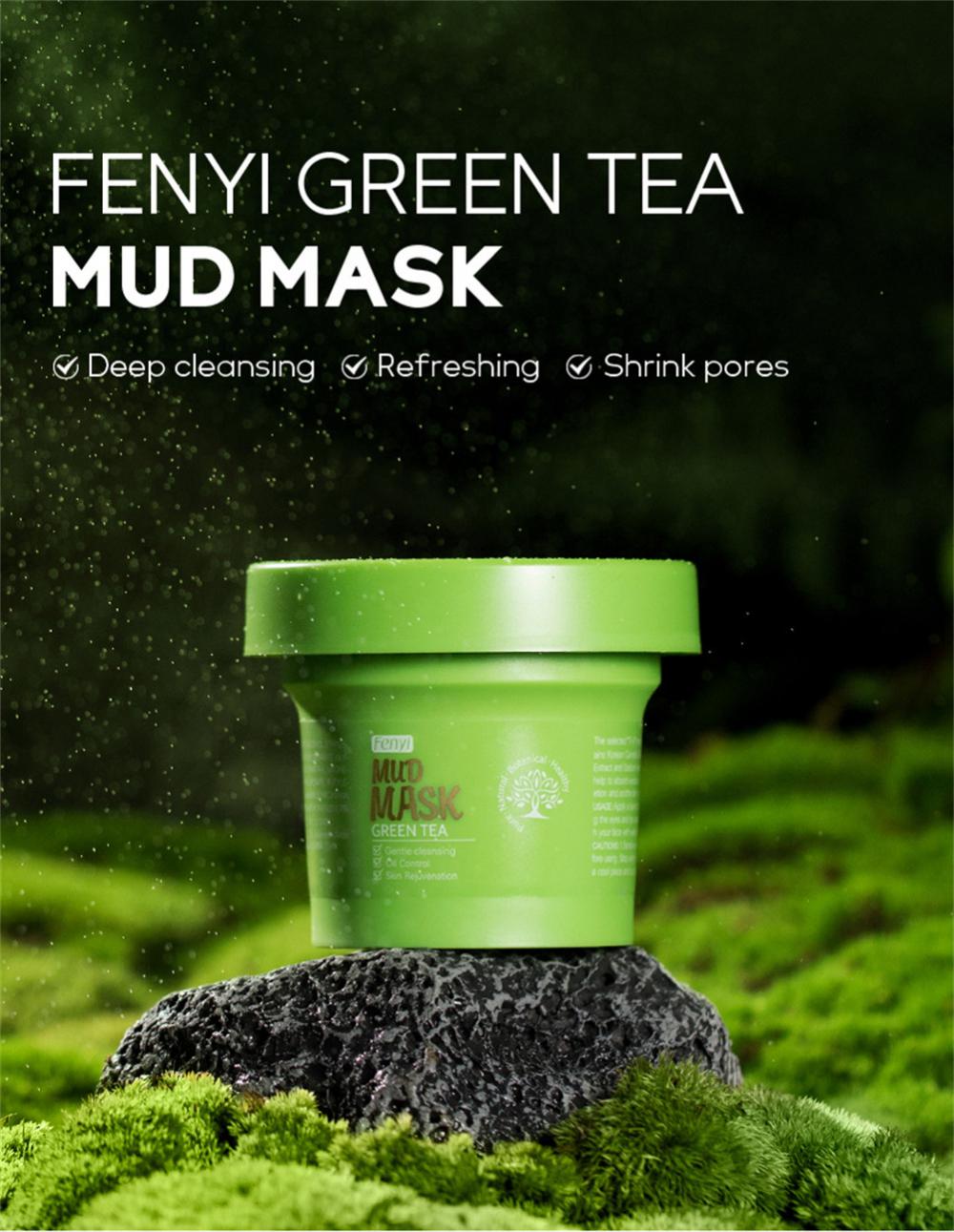 Green Tea Mud Face Mask Deeply Cleanse Facial - peterkaczconnect