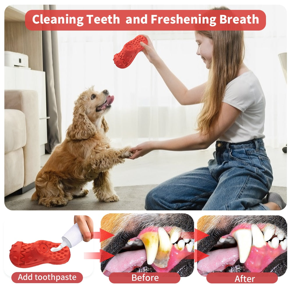 Aggressive Chewers Natural Rubber Dog Toy Teeth Cleaning - peterkaczconnect